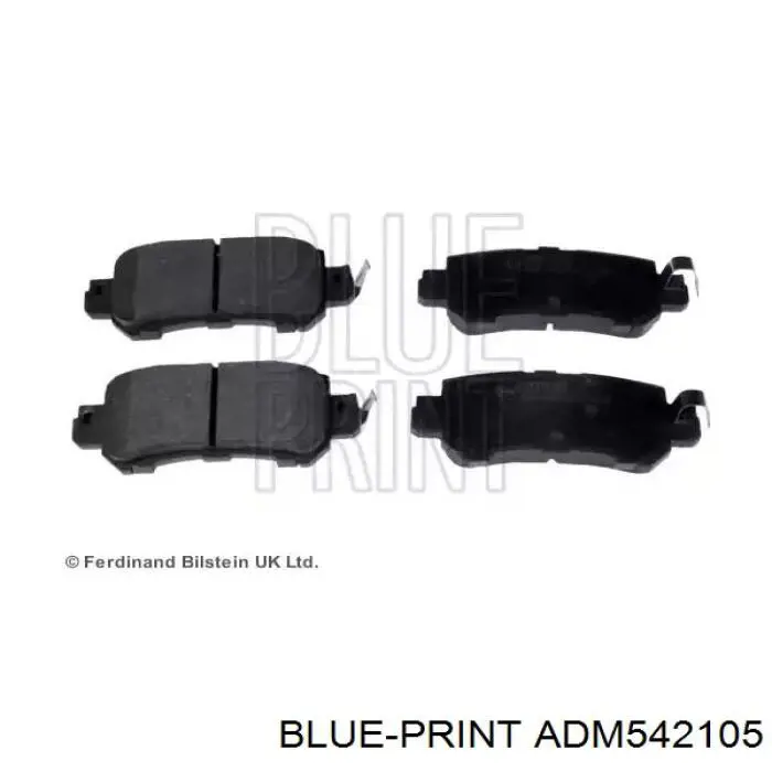 Sapatas do freio traseiras de disco Blue Print ADM542105 preço, a partir de 28,42 USD