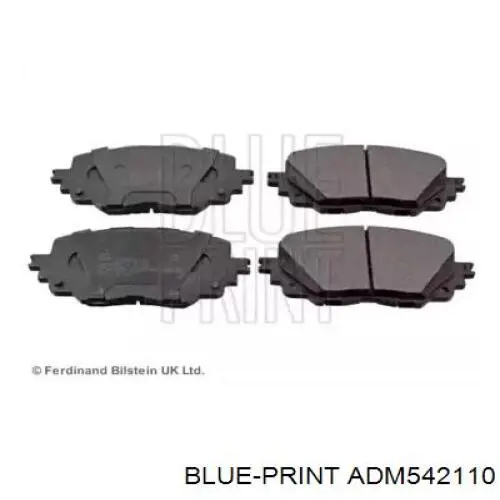 ADM542110 Blue Print Sapatas do freio dianteiras de disco