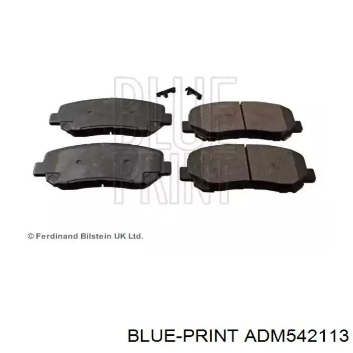 ADM542113 Blue Print Sapatas do freio dianteiras de disco