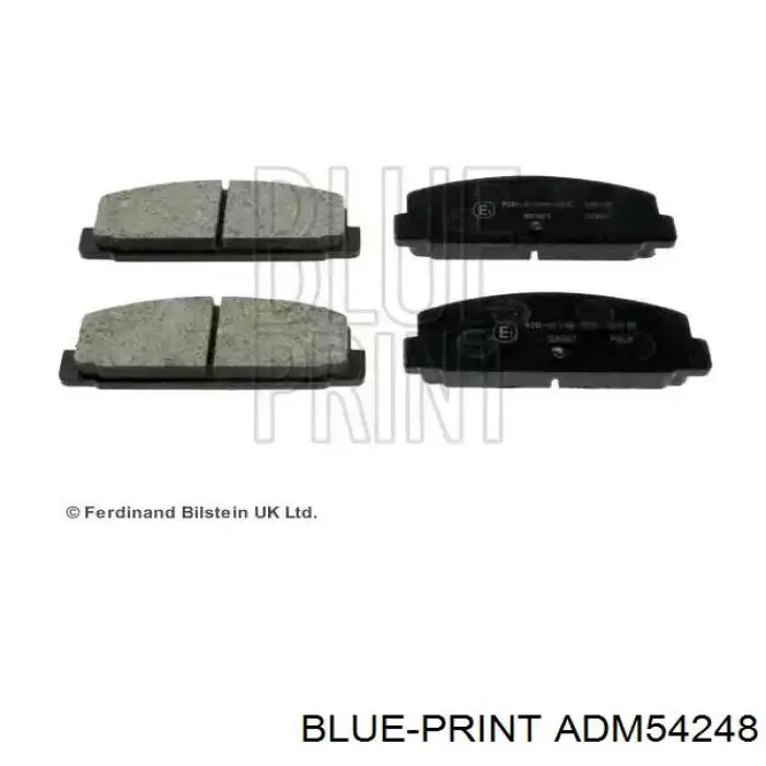 Sapatas do freio traseiras de disco Blue Print ADM54248 preço, a partir de 29,88 USD