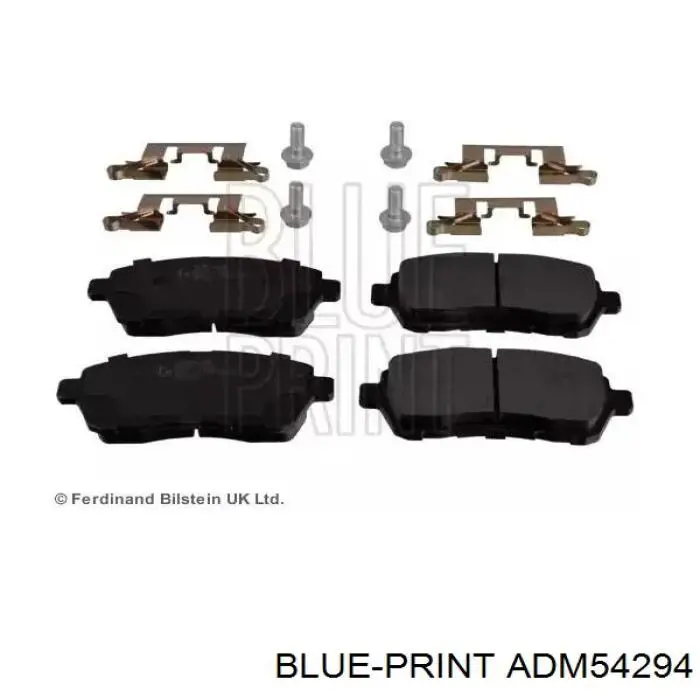 Sapatas do freio dianteiras de disco Blue Print ADM54294 preço, a partir de 25,37 USD