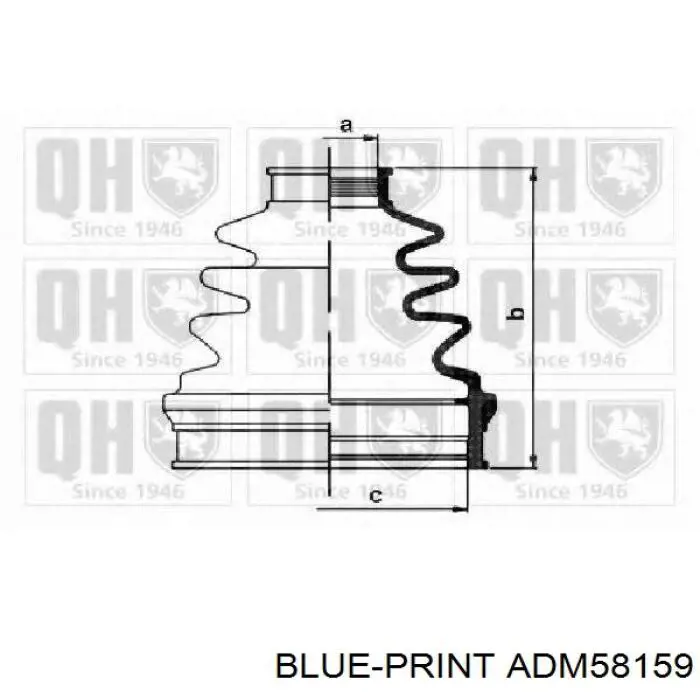 Compre ADM58159 Blue Print Bota de proteção interna de junta homocinética do semieixo dianteiro