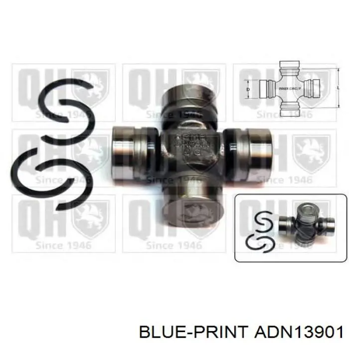 Compre ADN13901 Blue Print Cruzeta da junta universal traseira