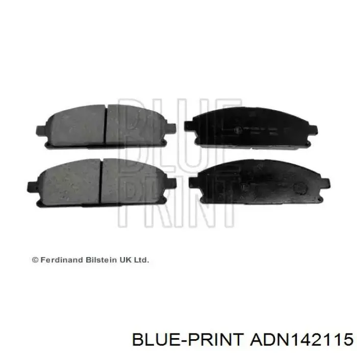 Sapatas do freio dianteiras de disco Blue Print ADN142115 preço, a partir de 34,55 USD