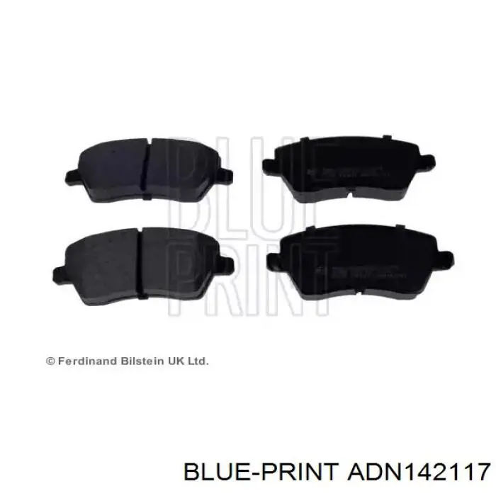 Sapatas do freio dianteiras de disco Blue Print ADN142117 preço, a partir de 25,14 USD