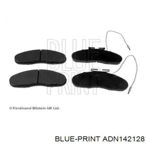 Sapatas do freio dianteiras de disco Blue Print ADN142128 preço, a partir de 45,94 USD