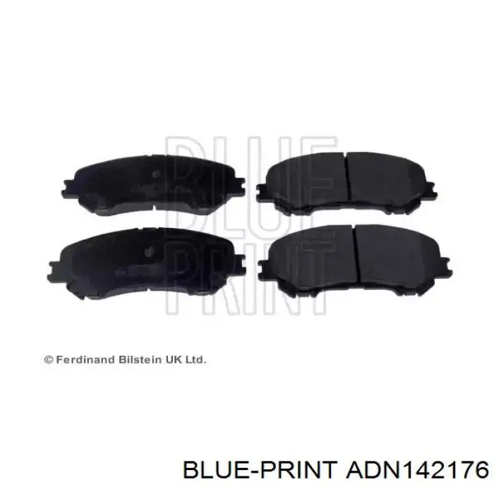 ADN142176 Blue Print Sapatas do freio dianteiras de disco