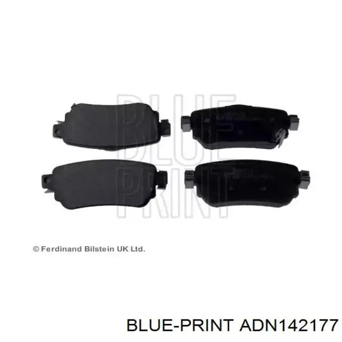 ADN142177 Blue Print Sapatas do freio traseiras de disco