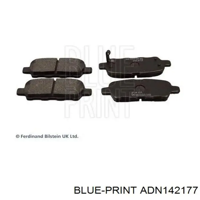 Compre ADN142177 Blue Print Sapatas do freio traseiras de disco