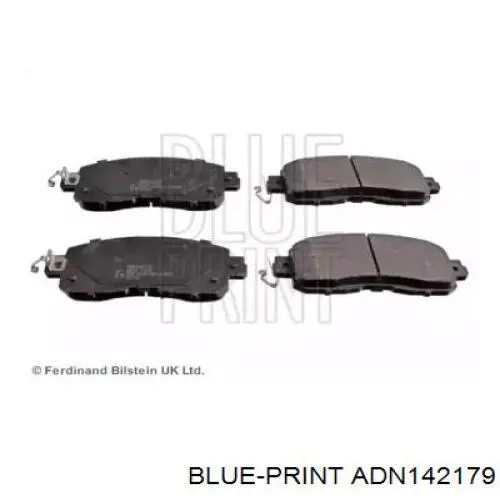 Sapatas do freio dianteiras de disco Blue Print ADN142179 preço, a partir de 49,26 USD