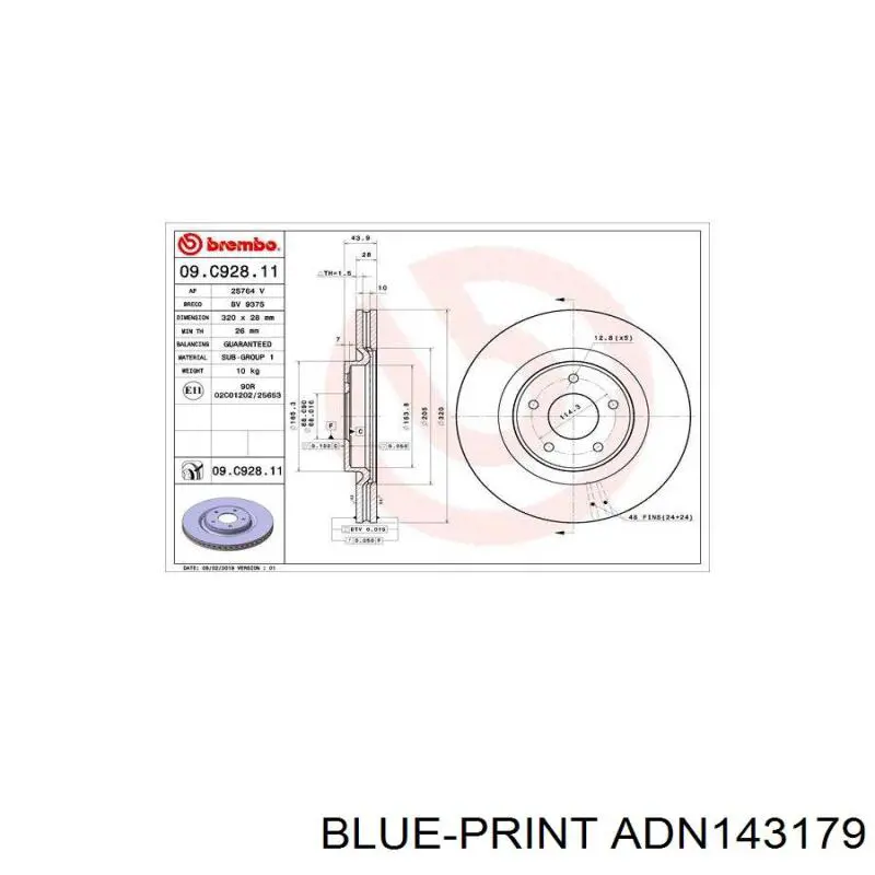 Compre 402064CU0A Nissan/Infiniti Disco do freio dianteiro