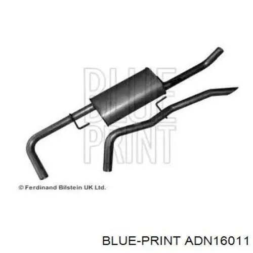 B0100EB31A Nissan/Infiniti Silenciador, parte traseira