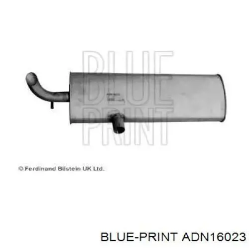 20100BR20A Nissan/Infiniti Silenciador, parte central e traseira