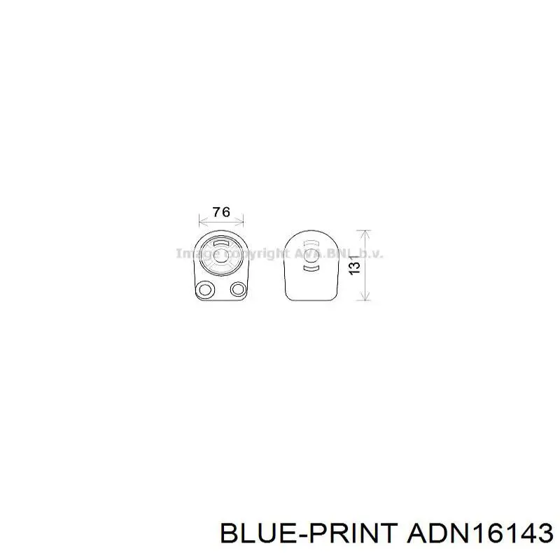 Radiador de óleo (frigorífico), debaixo de filtro Blue Print ADN16143 preço, a partir de 40,93 USD
