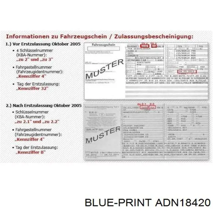 Compre ADN18420 Blue Print Amortecedor do mecanismo de direção