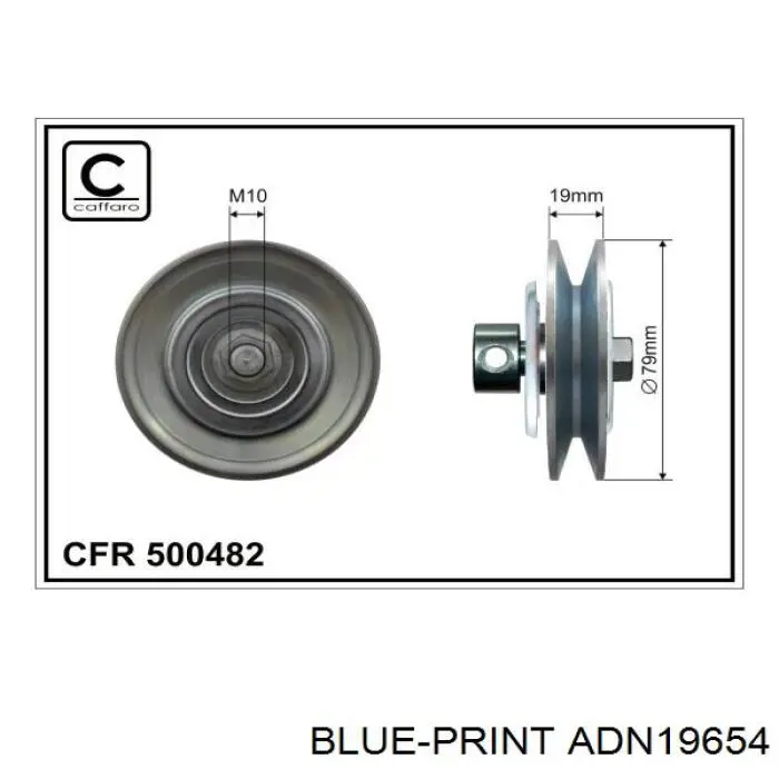 Rolo parasita da correia de transmissão Blue Print ADN19654 preço, a partir de 40,38 USD