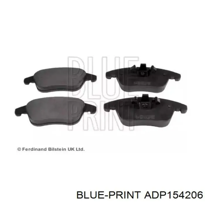 Sapatas do freio dianteiras de disco Blue Print ADP154206 preço, a partir de 38,02 USD