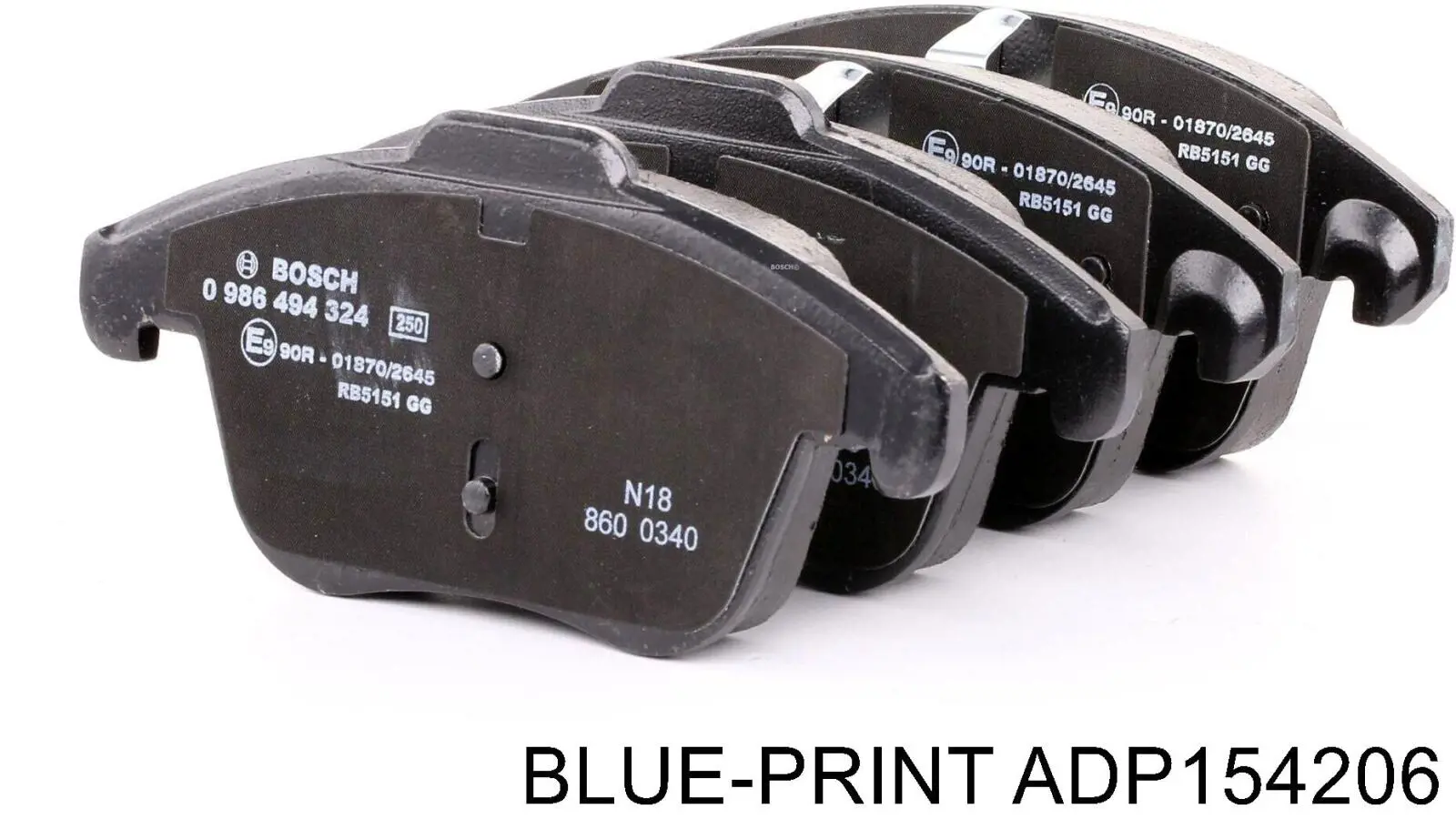 Compre ADP154206 Blue Print Sapatas do freio dianteiras de disco