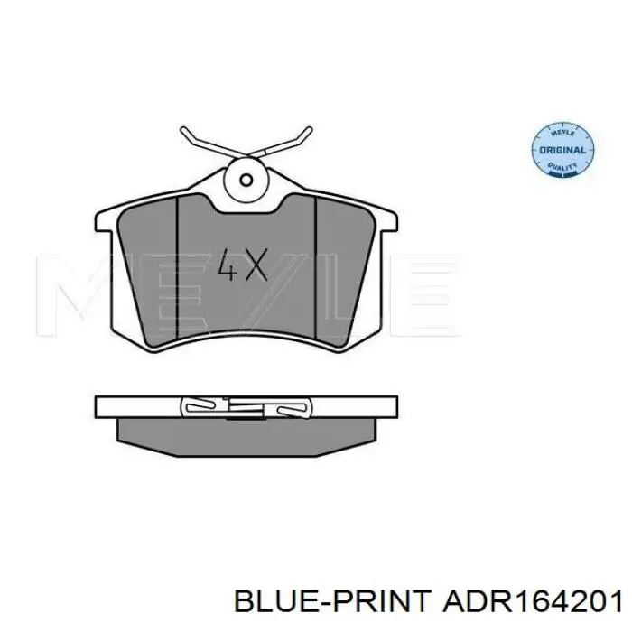 Sapatas do freio traseiras de disco Blue Print ADR164201 preço, a partir de 31,58 USD