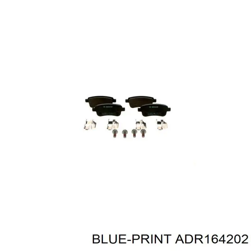 Compre ADR164202 Blue Print Sapatas do freio traseiras de disco