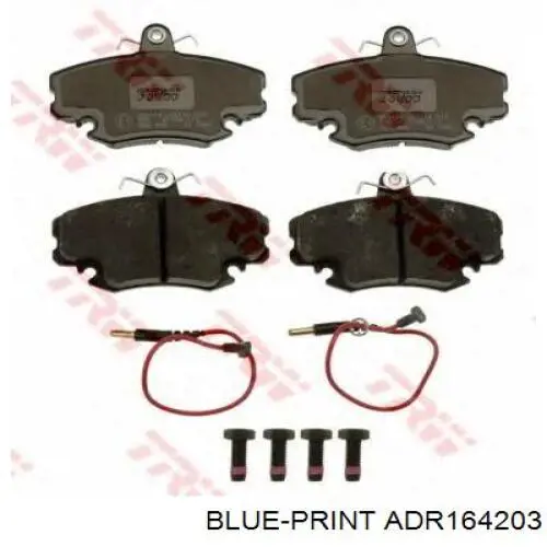 Compre ADR164203 Blue Print Sapatas do freio dianteiras de disco