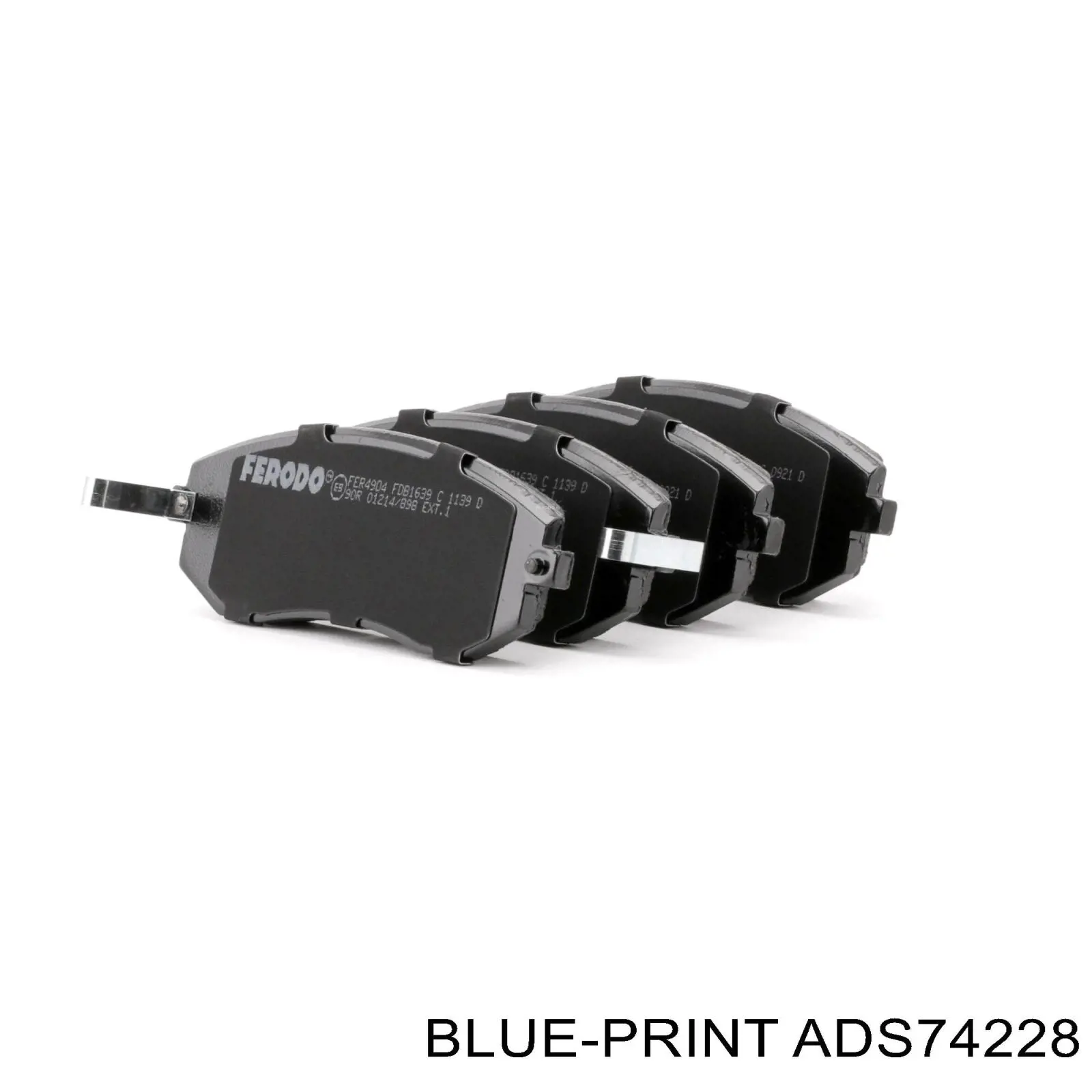 Compre ADS74228 Blue Print Sapatas do freio dianteiras de disco