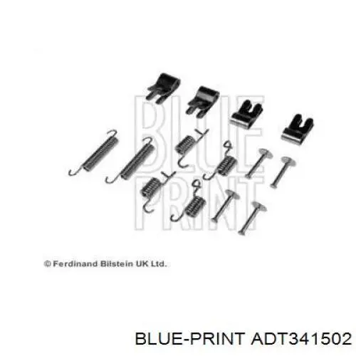Kit de montagem das sapatas traseiras de tambor Blue Print ADT341502 preço, a partir de 9,75 USD