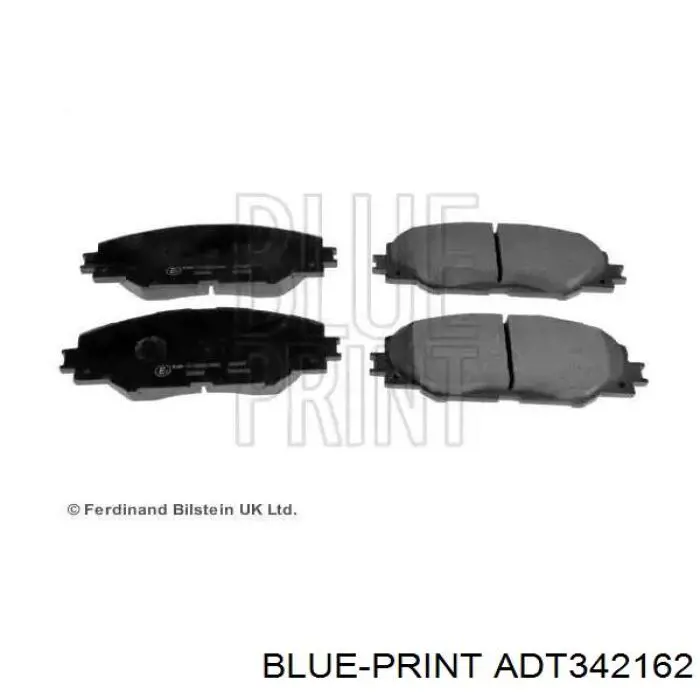 Sapatas do freio dianteiras de disco Blue Print ADT342162 preço, a partir de 35,47 USD