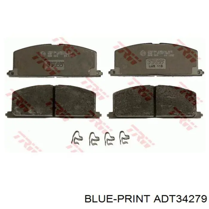 Compre ADT34279 Blue Print Sapatas do freio dianteiras de disco