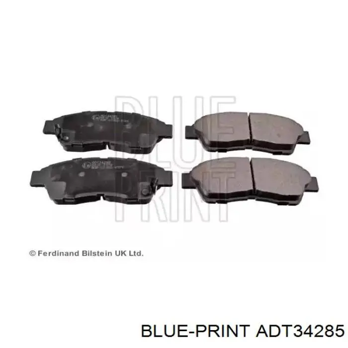 Sapatas do freio dianteiras de disco Blue Print ADT34285 preço, a partir de 25,95 USD