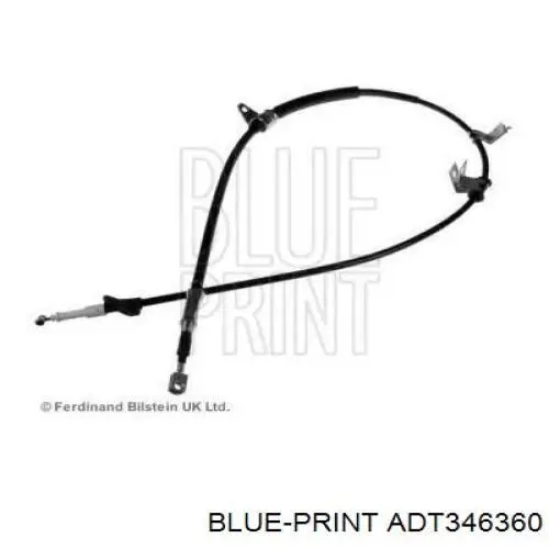Compre ADT346360 Blue Print Cabo do freio de estacionamento traseiro esquerdo