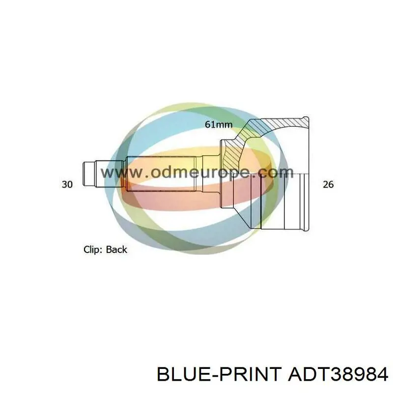 Junta homocinética externa dianteira Blue Print ADT38984 preço, a partir de 56,48 USD