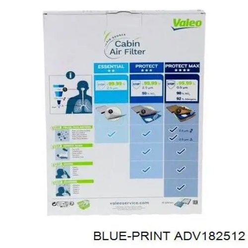 Compre ADV182512 Blue Print Filtro de salão