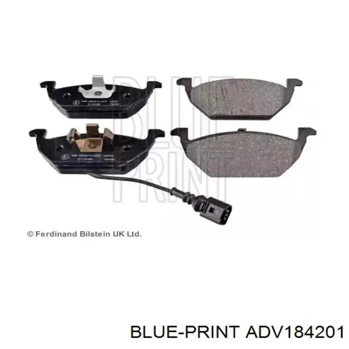 Sapatas do freio dianteiras de disco Blue Print ADV184201 preço, a partir de 37,33 USD