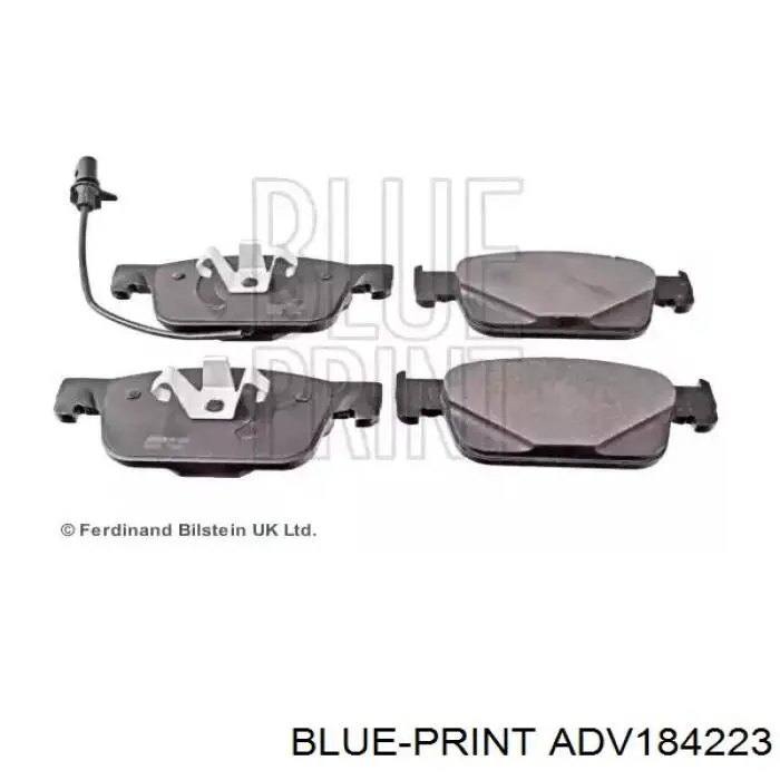 Sapatas do freio dianteiras de disco Blue Print ADV184223 preço, a partir de 48,54 USD
