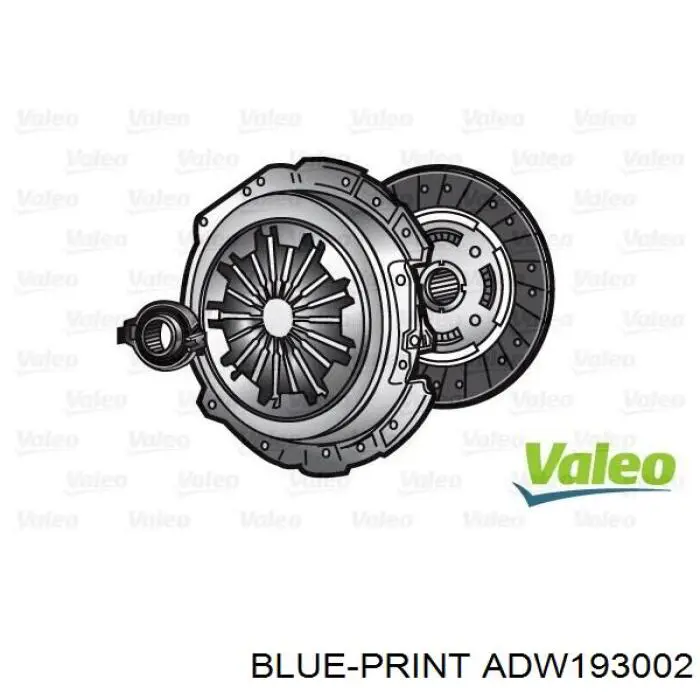 Kit de embraiagem (3 peças) Blue Print ADW193002 preço, a partir de 109,52 USD