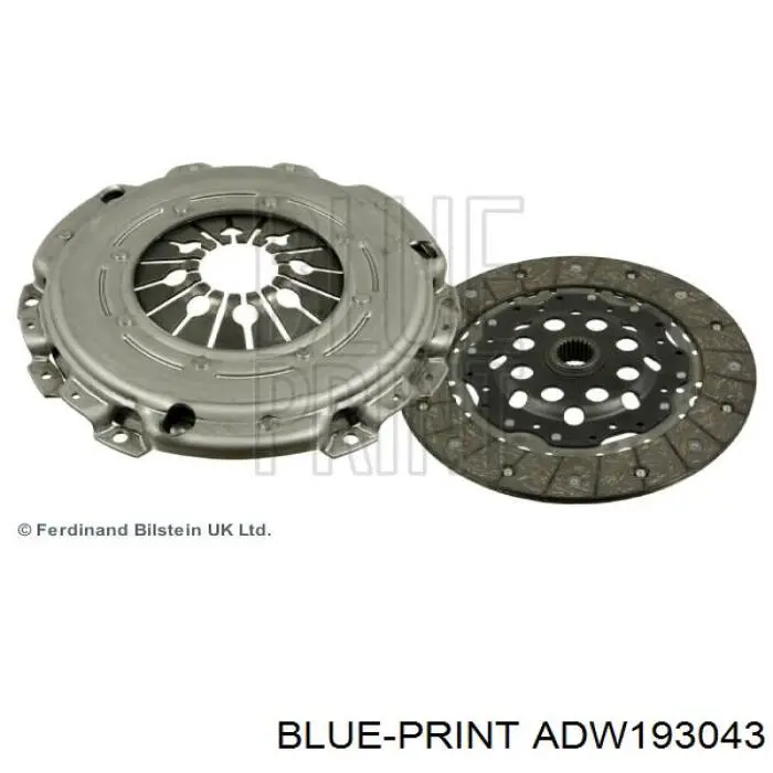 Kit de embraiagem (3 peças) Blue Print ADW193043 preço, a partir de 183,08 USD