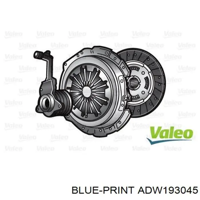 Kit de embraiagem (3 peças) Blue Print ADW193045 preço, a partir de 99,21 USD