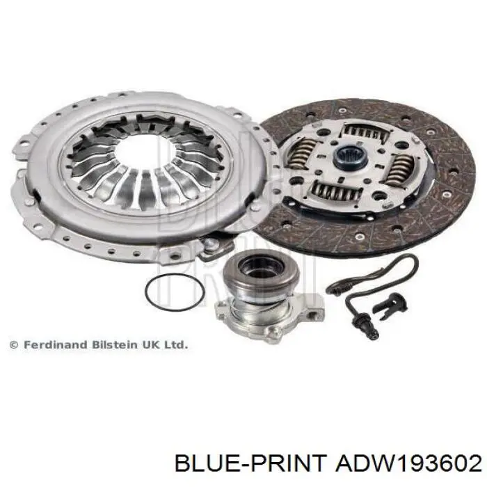 Compre ADW193602 Blue Print Cilindro de trabalho de embraiagem montado com rolamento de desengate