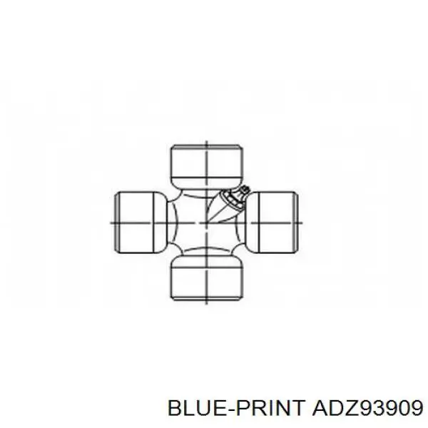 Compre ADZ93909 Blue Print Cruzeta da junta universal traseira