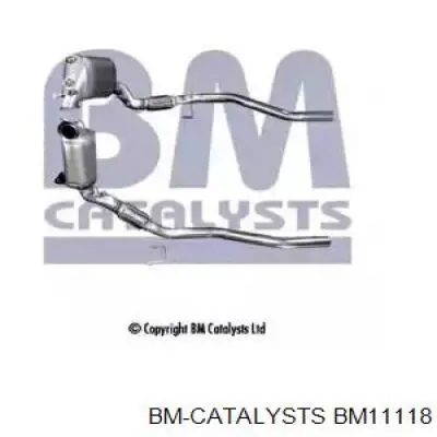 BM11118 BM Catalysts Silenciador, parte dianteira