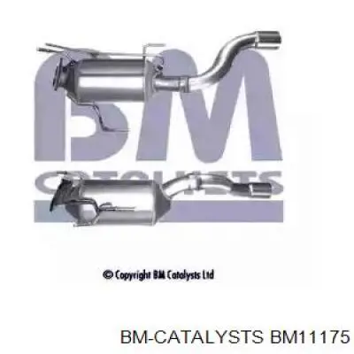 BM11175 BM Catalysts Filtro de partículas do sistema dos gases de escape