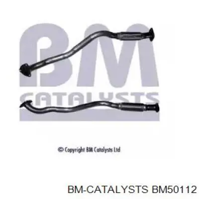 BM50112 BM Catalysts Tubo de admissão dianteiro (calças) do silenciador