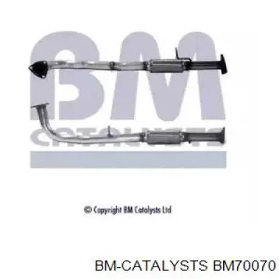 BM70070 BM Catalysts Tubo de admissão dianteiro (calças) do silenciador