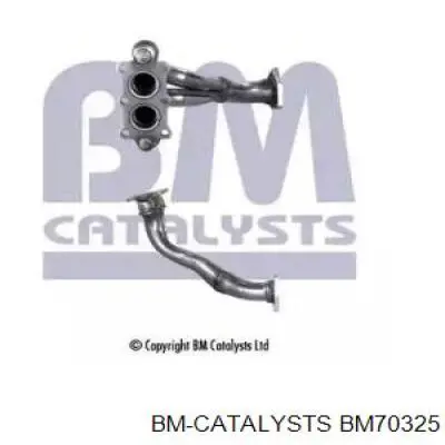 BM70325 BM Catalysts Tubo de admissão dianteiro (calças) do silenciador