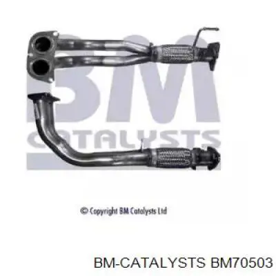 Tubo de admissão dianteiro (calças) do silenciador BM Catalysts BM70503 preço, a partir de 169,28 USD