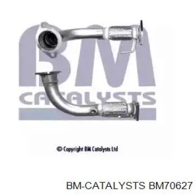 BM70627 BM Catalysts Tubo de admissão dianteiro (calças) do silenciador
