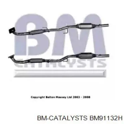 BM91132H BM Catalysts Silenciador, parte dianteira