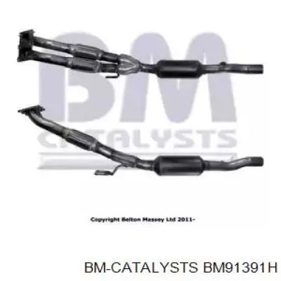 BM91391H BM Catalysts Silenciador, parte dianteira
