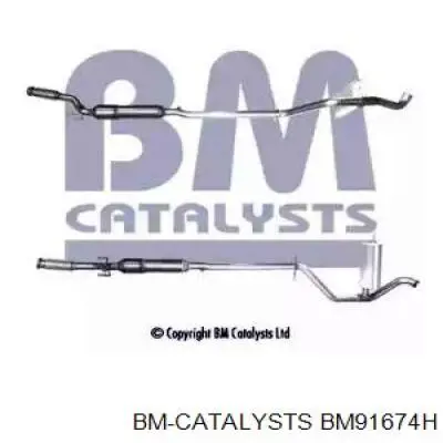 BM91674H BM Catalysts Silenciador, parte dianteira